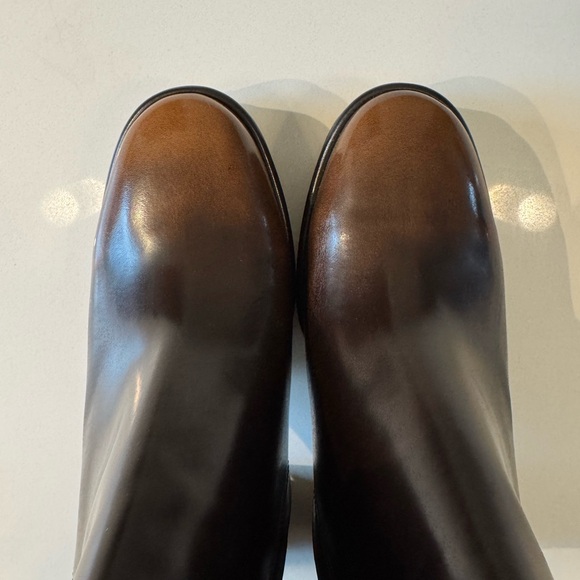 Michael Kors Carlisle Leather Platform Ankle Boots - Picture 4 of 5